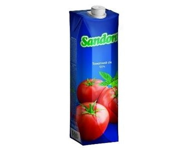 Сок Sandora томатный с морской солью, 1 литр